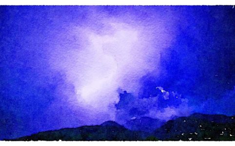 dry lightning strikes tasmania in the summertime